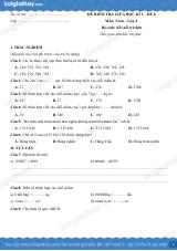 Đề kiểm tra giữa học kì 1 Toán 4 Kết nối tri thức - Đề số 8